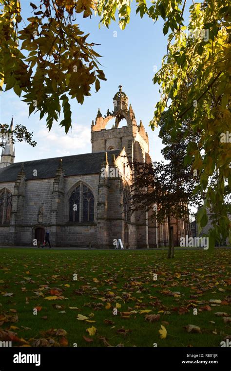Kings College Chapel In Autumn University Of Aberdeen Old Aberdeen