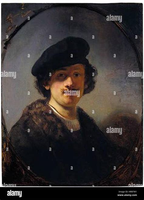 Rembrandt Self Portrait With Shaded Eyes 1634 Stock Photo Alamy