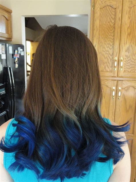 28 Hq Pictures Blue Tips Hair How To Get Blue Tips On The End Of Black Hair Hairstylecamp