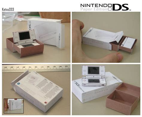 Mini Nintendo Ds Papercraft Paper Crafts Video Game Papercraft