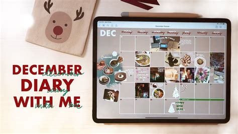 【asmr】🎅🏼 December Diary With Me｜goodnotes Ipad Digital Planning 🎄｜free