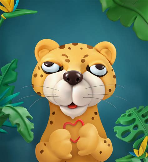 3,246 free images of cartoon characters. Leopard, cartoon character. cute animals, vector art ...