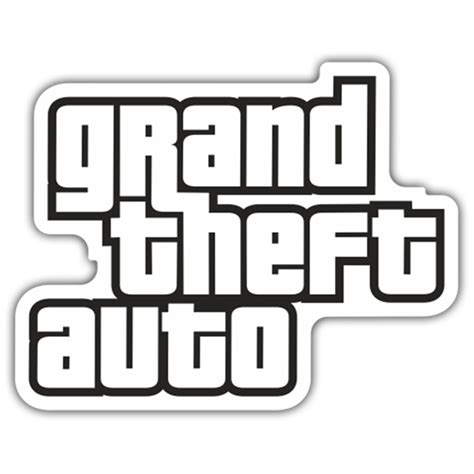 Sticker Grand Theft Auto Logo