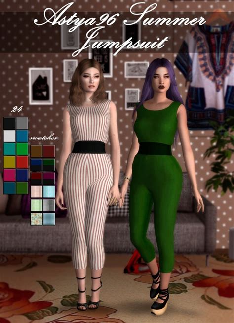 Summer Jumpsuit At Astya96 Sims 4 Updates