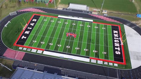 Field looked amazing and the hogs won! Artificial Turf Football Field Installation | Byrne ...