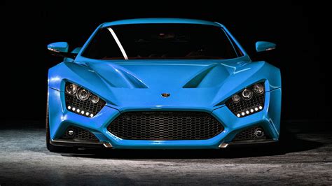 Fondos De Pantalla Zenvo St1 Coche Coches Azules Frente Del