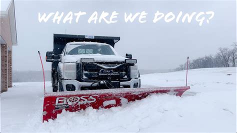 Joe Rogan Rant While Plowing Snow Ford F550 With Boss Super Duty Plow