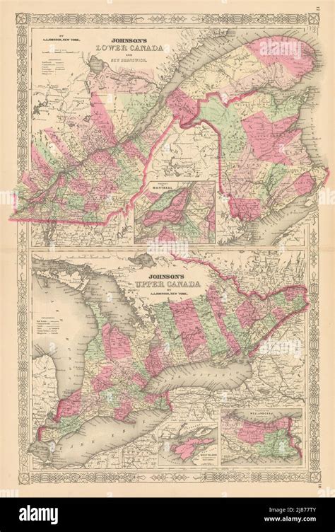 Old map of canada 1867 hi-res stock photography and images - Alamy