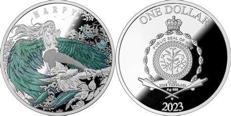 1 Dollar Haunting Harpy 1 Oz Silver Coin 1 Niue 2023 Proof Ma Shops