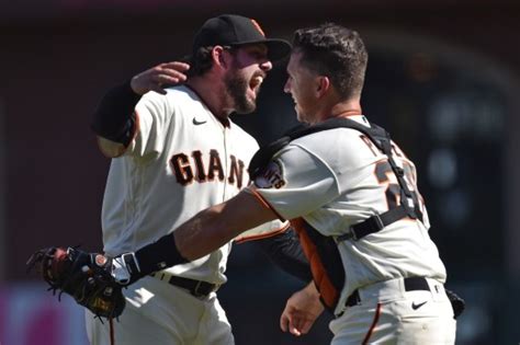 The Sf Giants Clinching Victory Featured Another Memorable ‘buster Hug