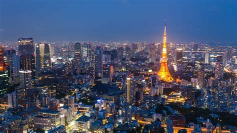Tokyo Skyline Timelapse Stock Footage Video (100% Royalty ...