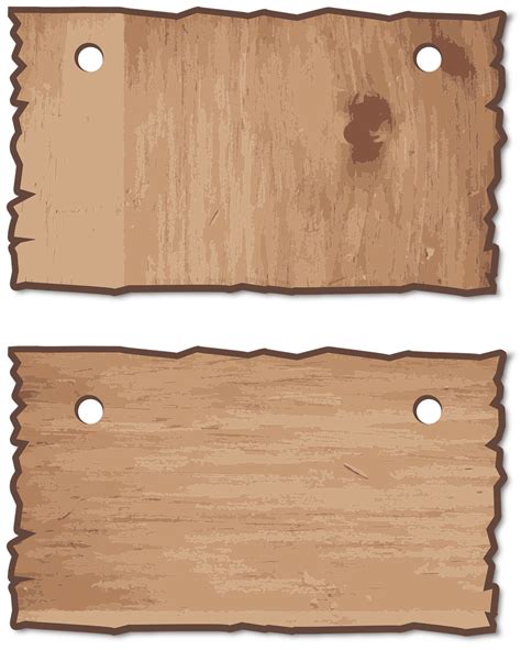 Wooden Sign Vector Png