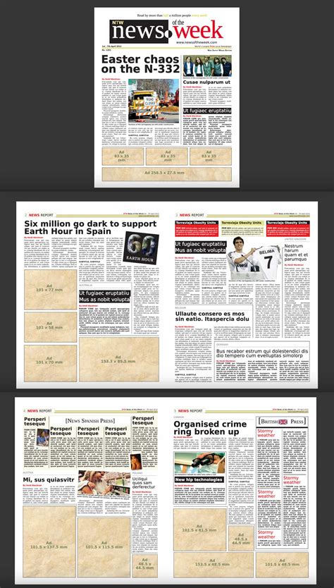 Newspaper Layout Template
