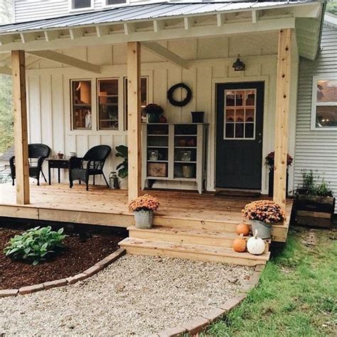 Front stone patio for under $1000 | pinterest • the world's catalog of ideas. 44 Great Looking Farmhouse Back Patio Ideas | Small front ...