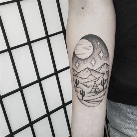 38 Gorgeous Landscape Tattoos Inspired By Nature Tattooblend