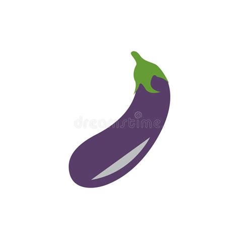 Eggplant Graphic Design Template Vector Isolated Stock Illustration