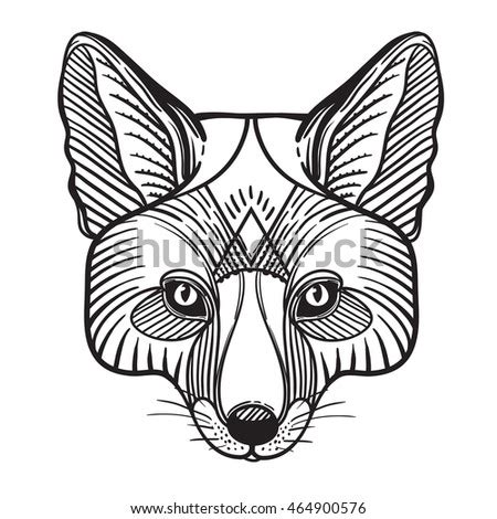 Animal tracing and coloring pages contain dinosaurs, bison, camel, chimpanzee, cow, deer, dog, elephant, fox, giraffe, goat, hippopotamus, horse, kangaroo, lion, pig, rabbit, rhinoceros, tiger and more. Animal Fox Head Print For Adult Anti Stress Coloring Page ...