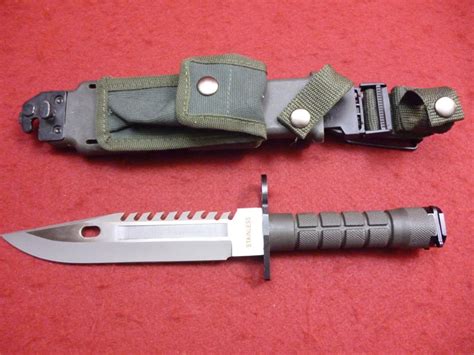 New M9 Replica Bayonet Tactical Knife Military Survival Full Size Saw