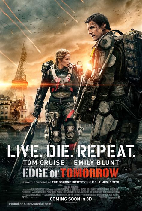 Live Die Repeat Edge Of Tomorrow 2014 Movie Poster