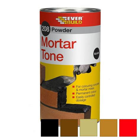 Everbuild 1KG 208 Colour Black Cement Dye Mortar Tone Cement - Building