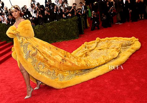 Rihanna In Guo Pei Couture Met Gala Red Carpet Fashion Awards