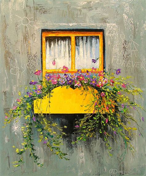 Window Art Oil Paintings