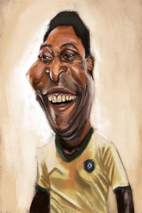 Pelé Funny Caricatures Celebrity Caricatures Cool Pictures Funny