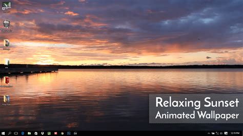 Relaxing Sunset Animated Live Hd Wallpaper For Wallpaper