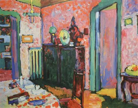 Wassily Kandinsky — Interior My Dining Room 1909