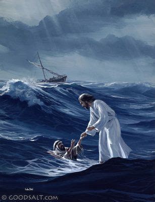He was the boldest of all the disciples. Matthew 14: Jesus and Peter in the water | Bible-Scripture ...