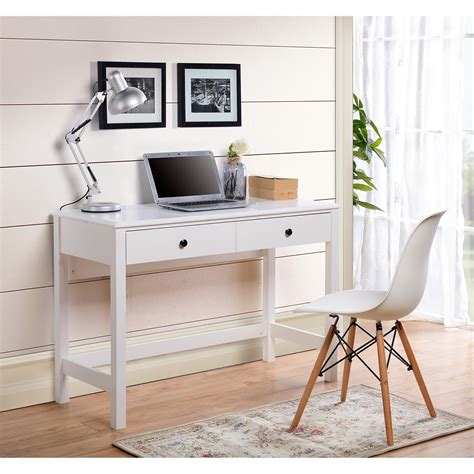 Signature Design By Ashley Othello White Finish Home Office Small Desk With Drawer Sheely S