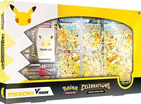 Pokémon Tcg Celebrations Pikachu V Union Special Collection Box