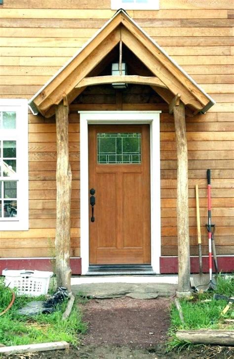 The thing that you should know about door overhang is that it is a tiny awning or cover that hangs over. Roof Over Door How To Build An Awning A Entry Front ...