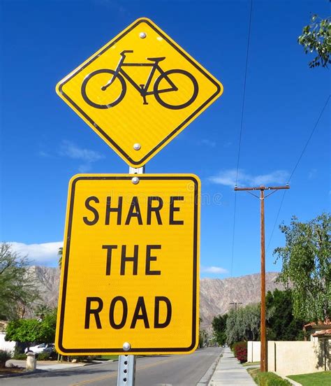 A `share The Road` Sign Stock Photo Image Of Share 152986156