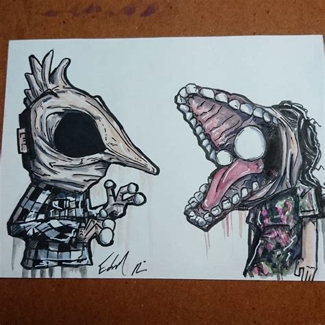 Beetlejuice is happiest as the middle spoon when cuddling with the maitlands. Adam and Barbara (Beetlejuice) on Storenvy