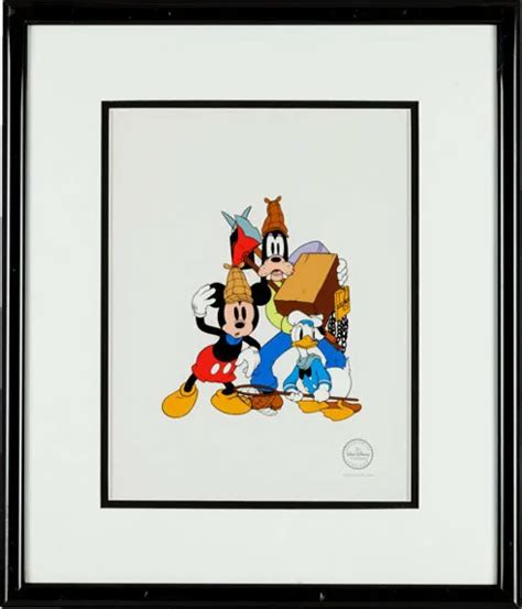 Mickey Mouse Donald Duck And Goofy Lonesome Ghost Disney Serigraph