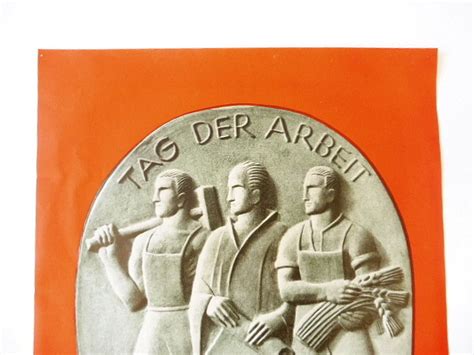 In vielen ländern wird am 1. Plakat " Tag der Arbeit 1935" 29 x 42cm, 175,00