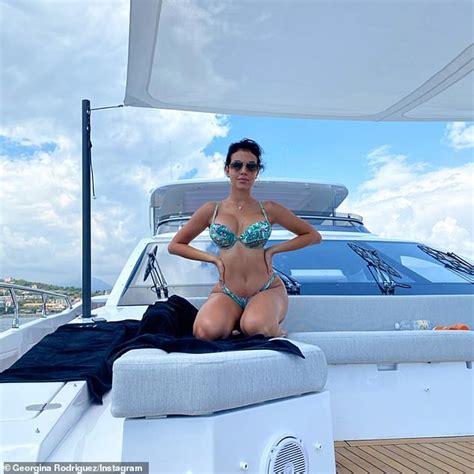 Georgina Rodriguez Puts On A Busty Display And Flaunts Her Derri Re As She Basks In The Sun