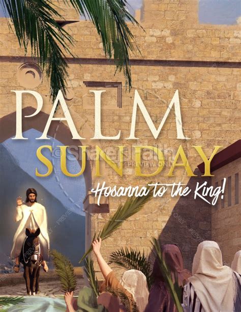 Palm Sunday Hosanna In The Highest Flyer Clover Media