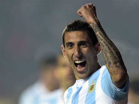 copa america 2015 angel di maria double helps fire six goal argentina into final the independent