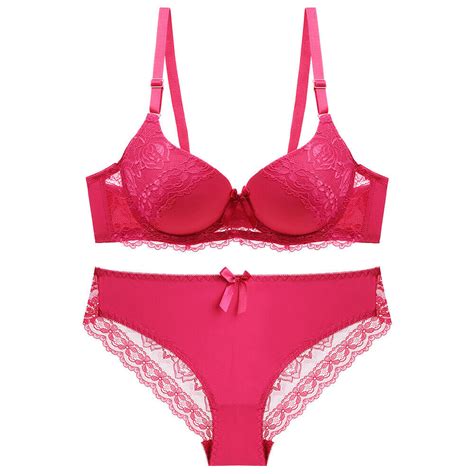 ladies sexy push up bra sets floral lace lingerie knickers underwear set panty ebay