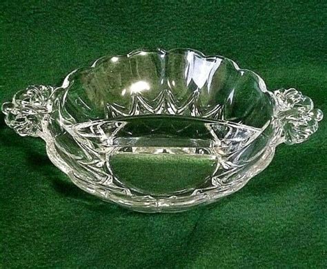 Vintage Clear Glass Scalloped Deep Divided Relish Dish MINT Cond EBay