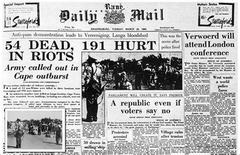 Poor maintenance, rising costs, falling revenues, crumbling infrastructure, corruption and mismanagement have in the past been blamed for. Human Rights Day: Sharpeville remembered