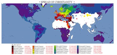 Spread Of Christianity Vivid Maps