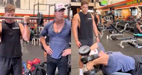 Joseph Baena Leads Mike Ohearn Through Workout To Pump Up Arms