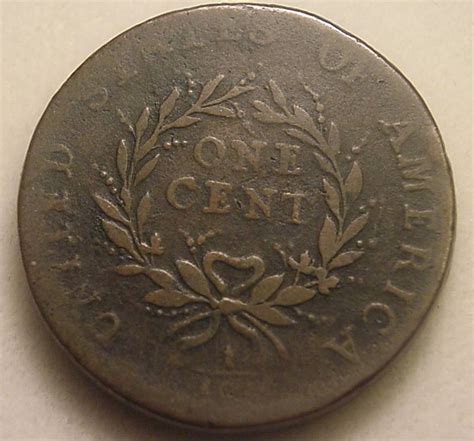 1793 Strawberry Leaf Cent At Republic