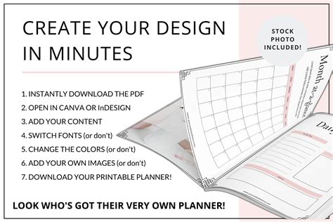 Planner Templates Canva Indesign Planner Template Pla