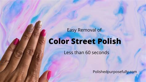 How to Remove Color Street Nail Polish - YouTube
