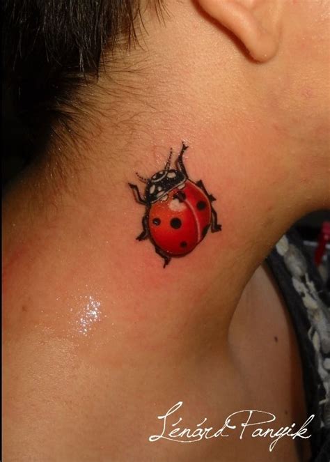 3d Ladybug Tattoo Lady Bug Tattoo Tattoos Behind Ear Tattoo