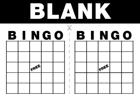 6 Best Images Of 8x8 Blank Bingo Cards Free Printable Template Free